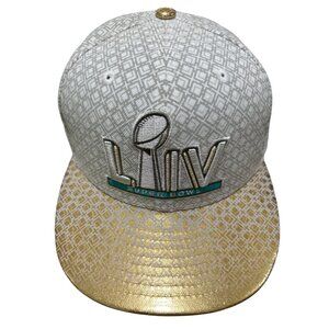 New Era NFL Gray Gold Super Bowl LIV 59FIFTY Fitted Hat Size 7 3/8